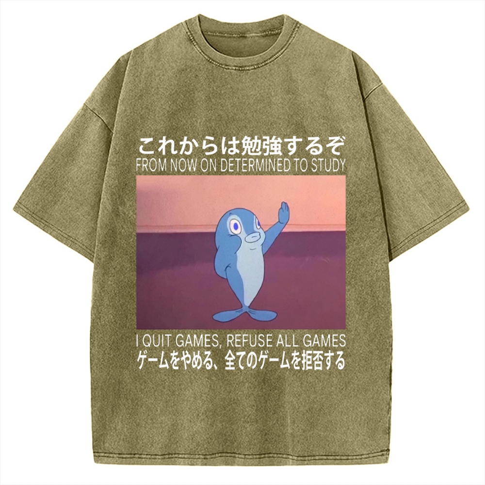 Goldfish Promise Funny Vintage Washed T-shirt