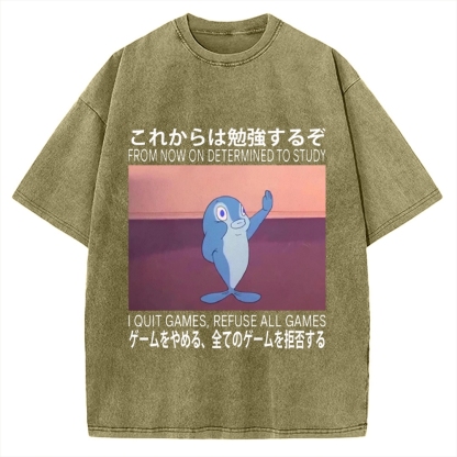 Goldfish Promise Funny Vintage Washed T-shirt