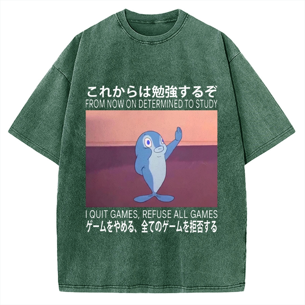 Goldfish Promise Funny Vintage Washed T-shirt