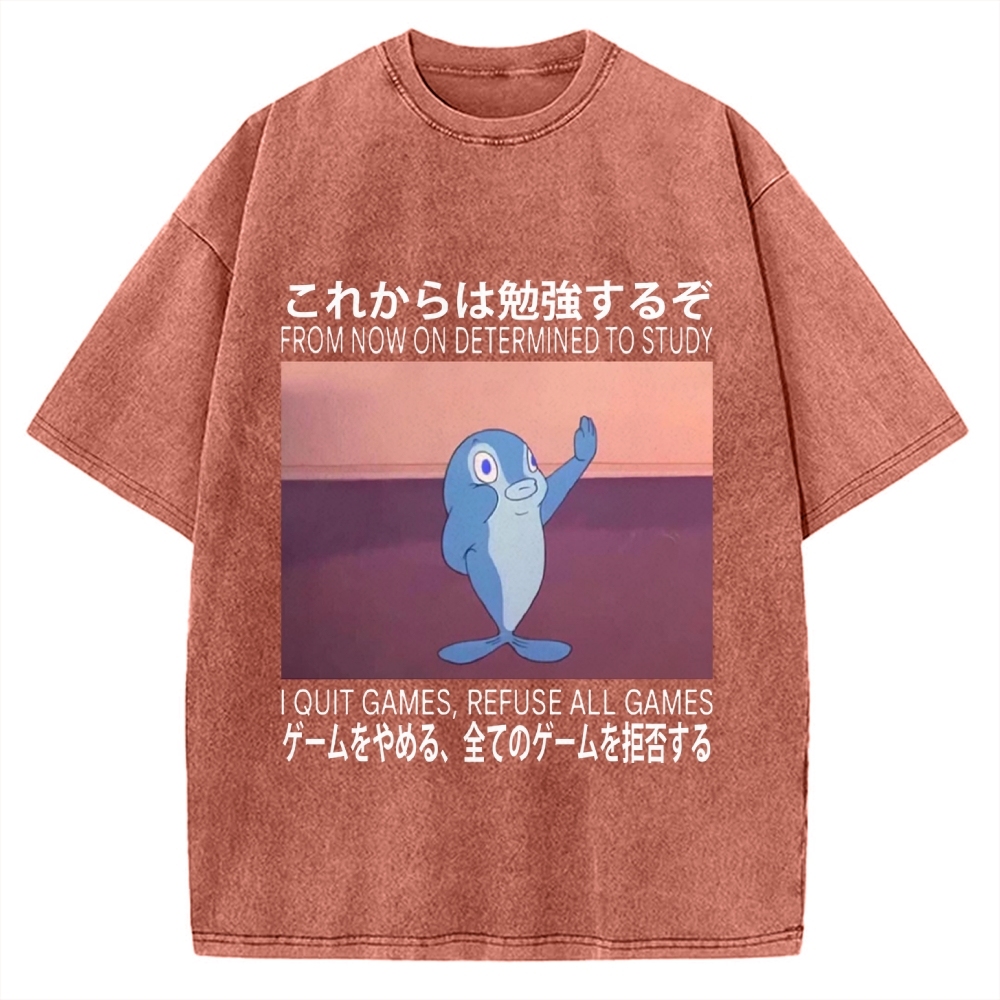 Goldfish Promise Funny Vintage Washed T-shirt