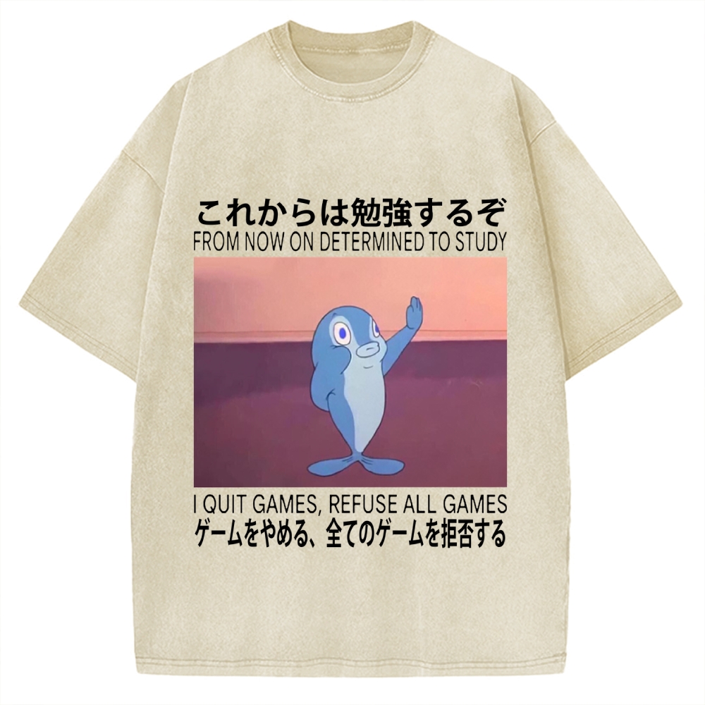 Goldfish Promise Funny Vintage Washed T-shirt