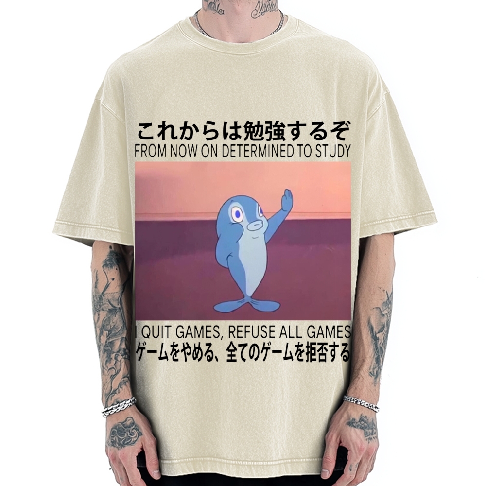 Goldfish Promise Funny Vintage Washed T-shirt