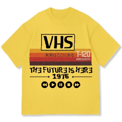 VHS Cotton casual T-shirt