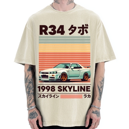 1998 Nissan R34 Skyline Vintage Washed T-shirt