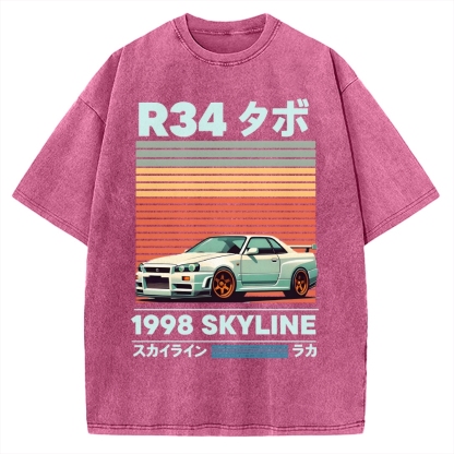1998 Nissan R34 Skyline Vintage Washed T-shirt
