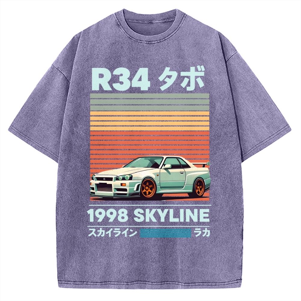 1998 Nissan R34 Skyline Vintage Washed T-shirt