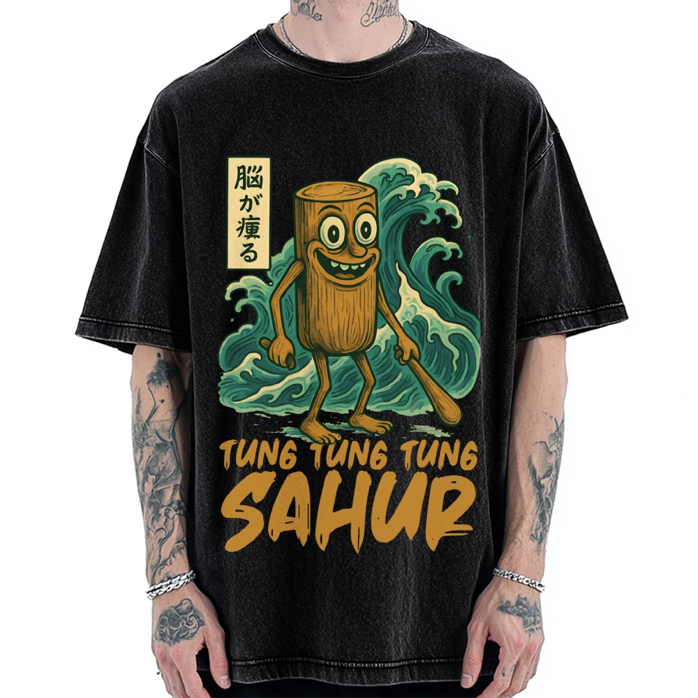 Tung Tung Tung Sahur Vintage Washed T-shirt
