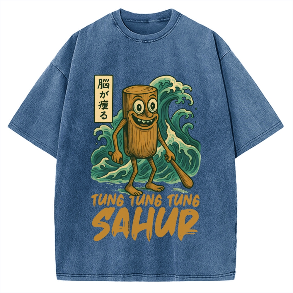 Tung Tung Tung Sahur Vintage Washed T-shirt