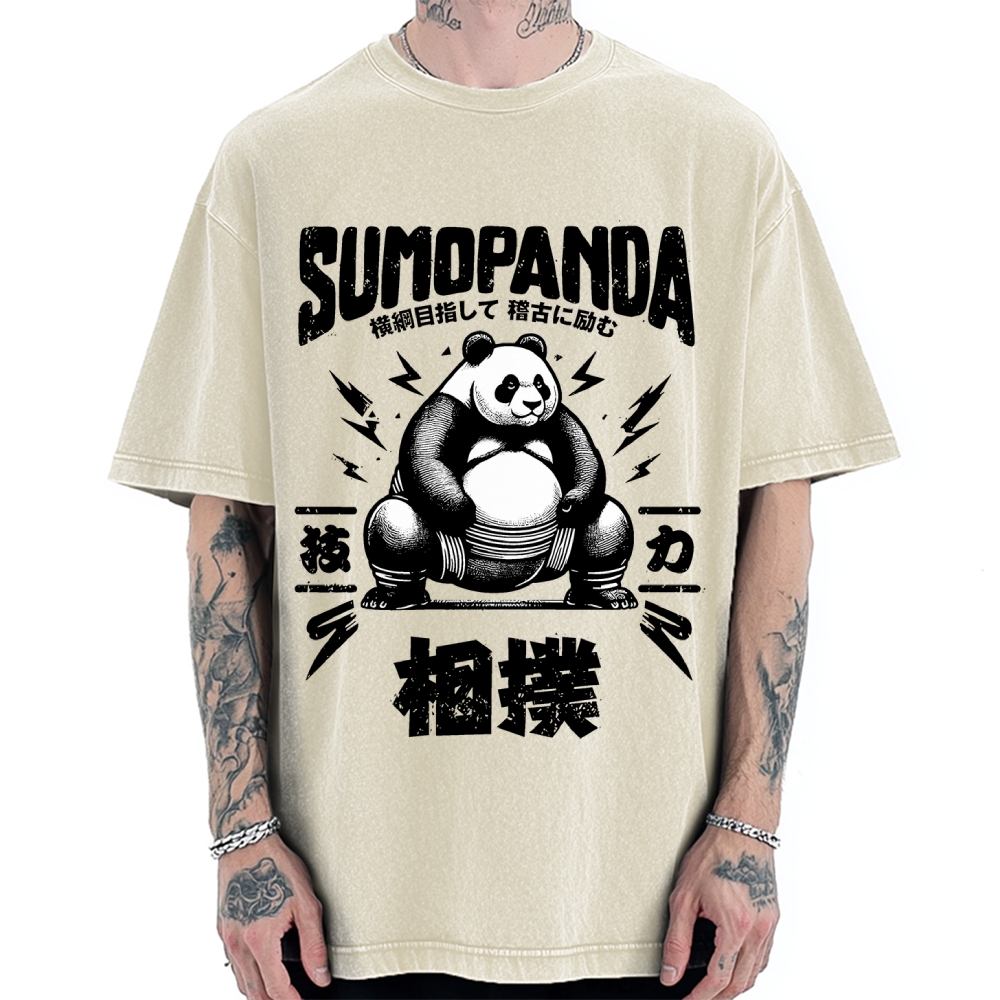 Sumo Panda Vintage Washed T-shirt