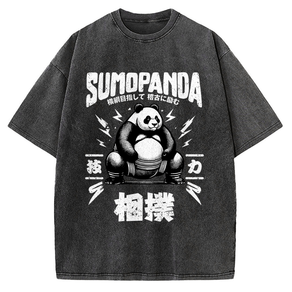 Sumo Panda Vintage Washed T-shirt
