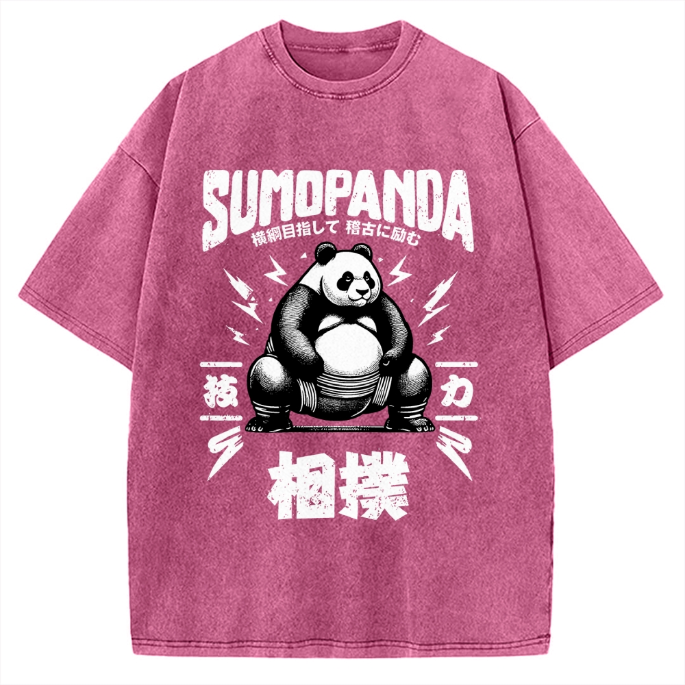 Sumo Panda Vintage Washed T-shirt