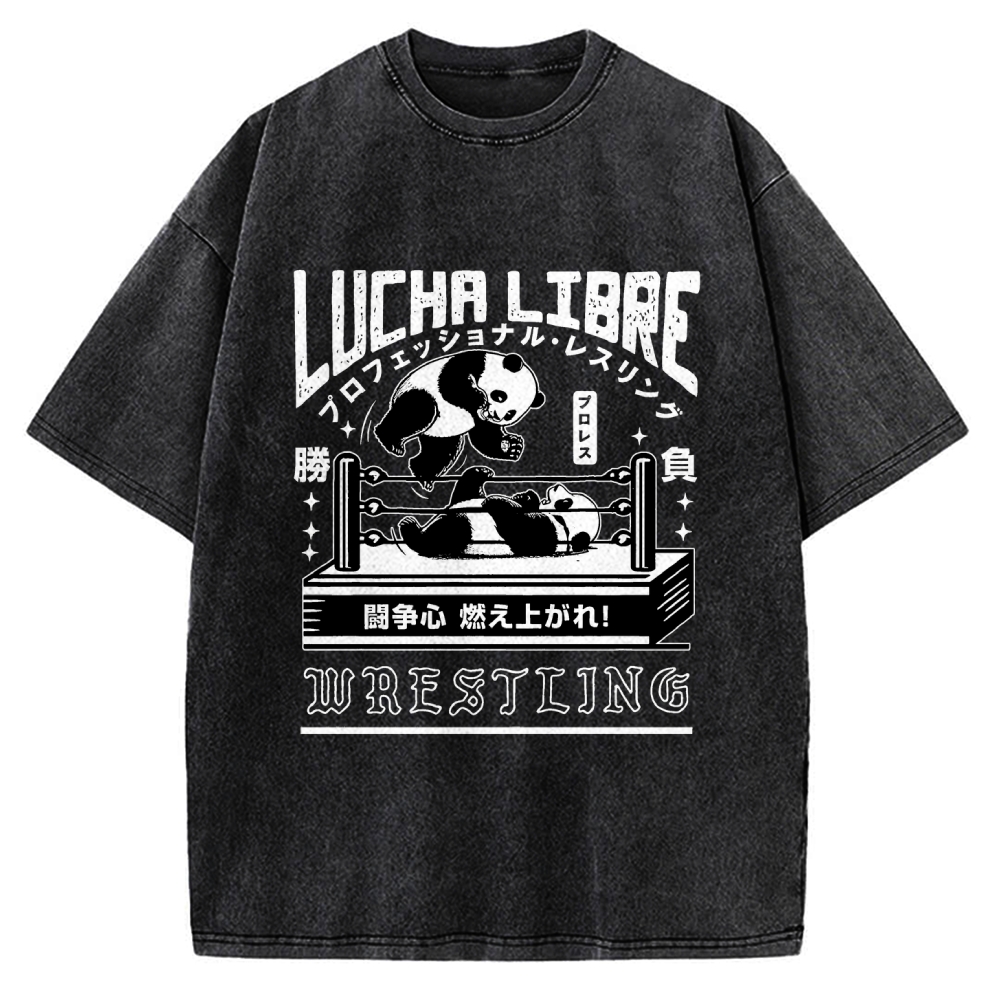 Lucha Libre Japan Vintage Washed T-shirt