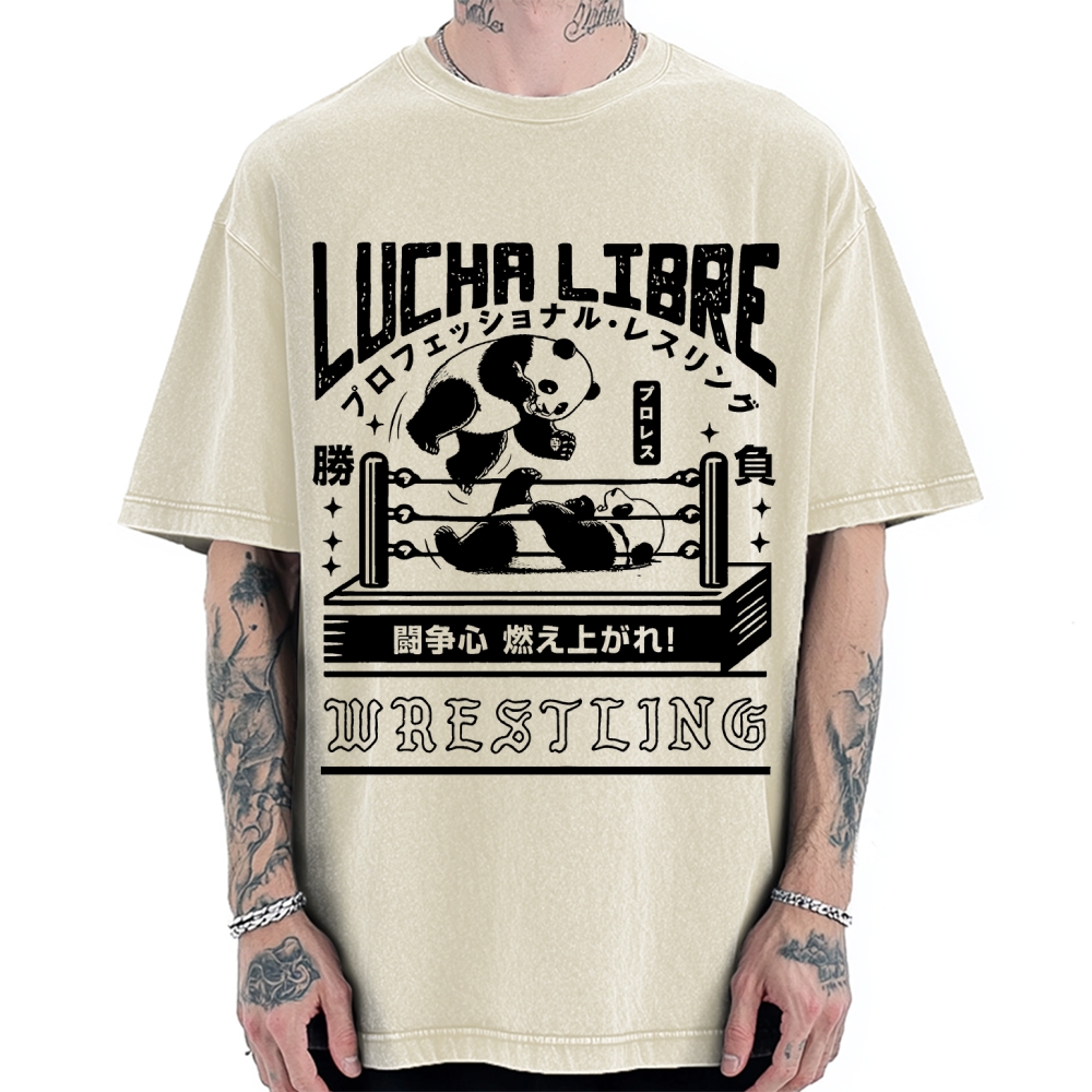 Lucha Libre Japan Vintage Washed T-shirt