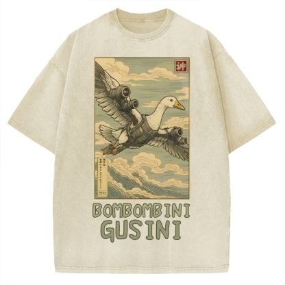 Bombombini Gusini Brainrot Vintage Washed T-shirt