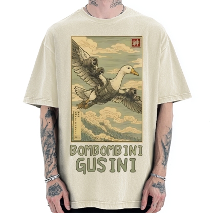Bombombini Gusini Brainrot Vintage Washed T-shirt