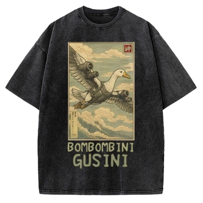 Bombombini Gusini Brainrot Vintage Washed T-shirt