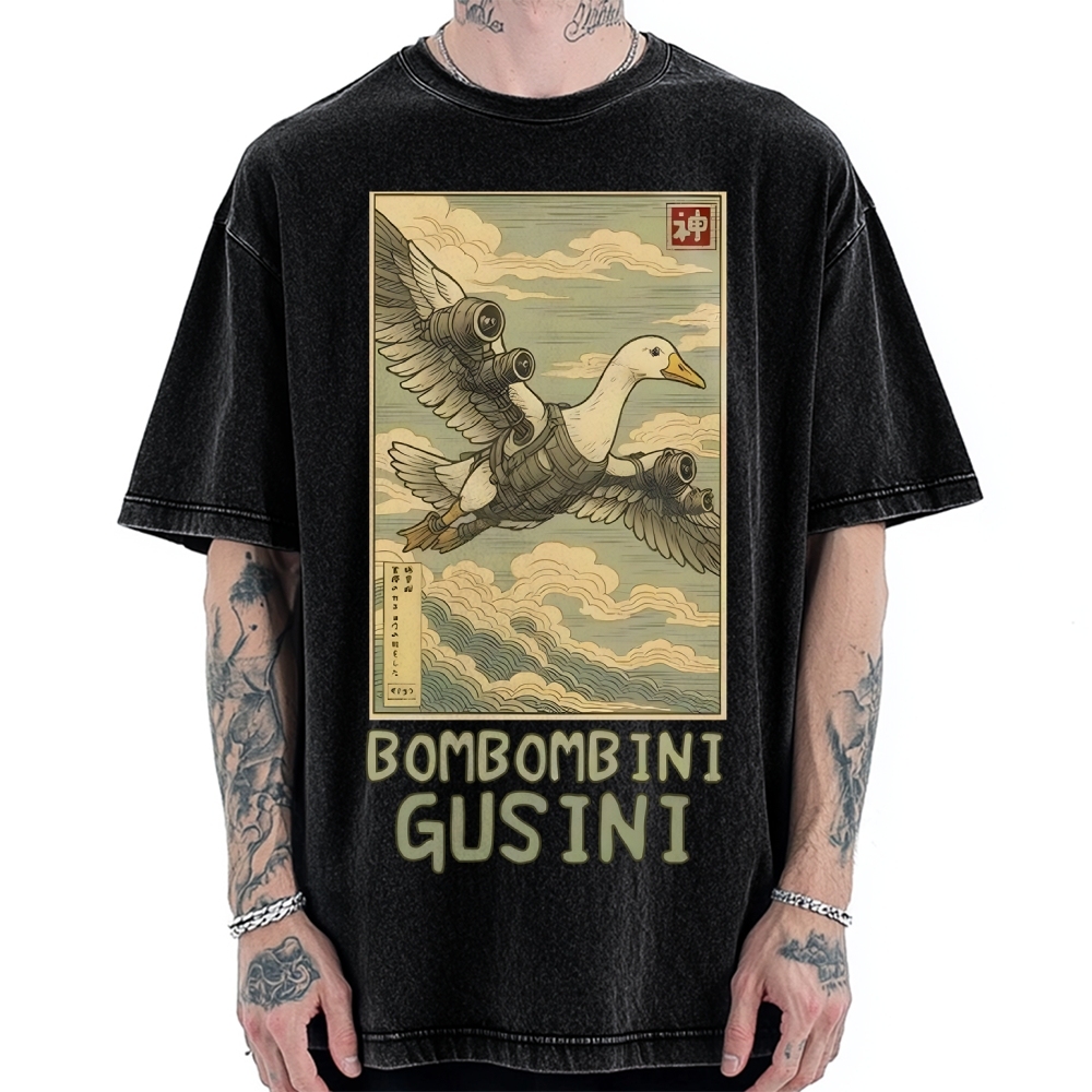 Bombombini Gusini Brainrot Vintage Washed T-shirt