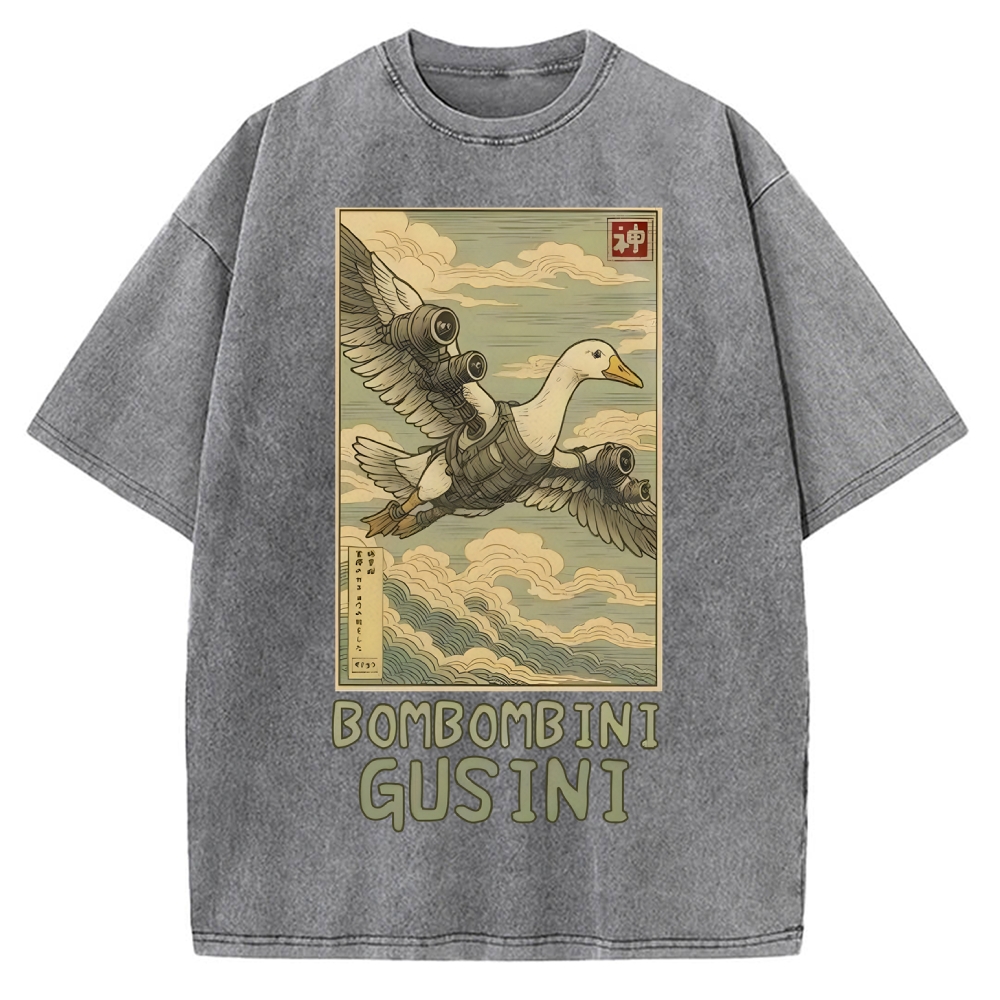Bombombini Gusini Brainrot Vintage Washed T-shirt