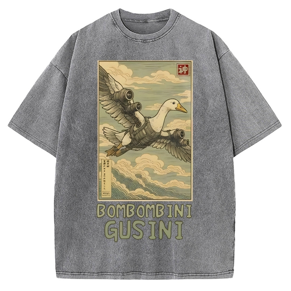 Bombombini Gusini Brainrot Vintage Washed T-shirt