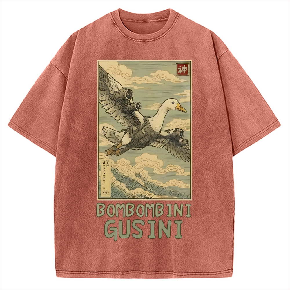 Bombombini Gusini Brainrot Vintage Washed T-shirt