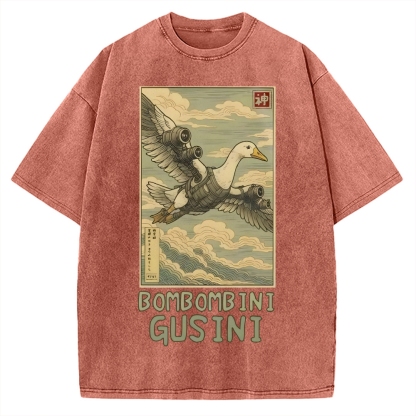 Bombombini Gusini Brainrot Vintage Washed T-shirt