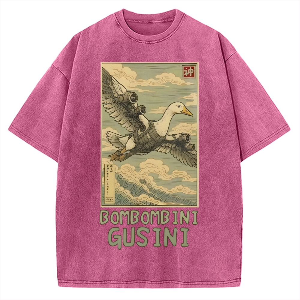 Bombombini Gusini Brainrot Vintage Washed T-shirt