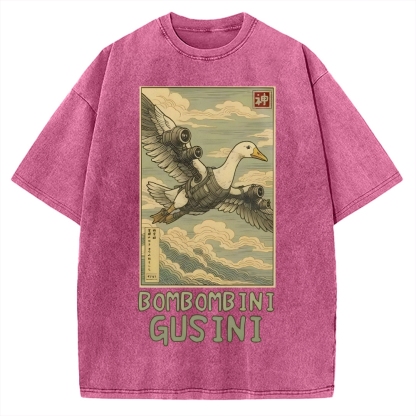 Bombombini Gusini Brainrot Vintage Washed T-shirt