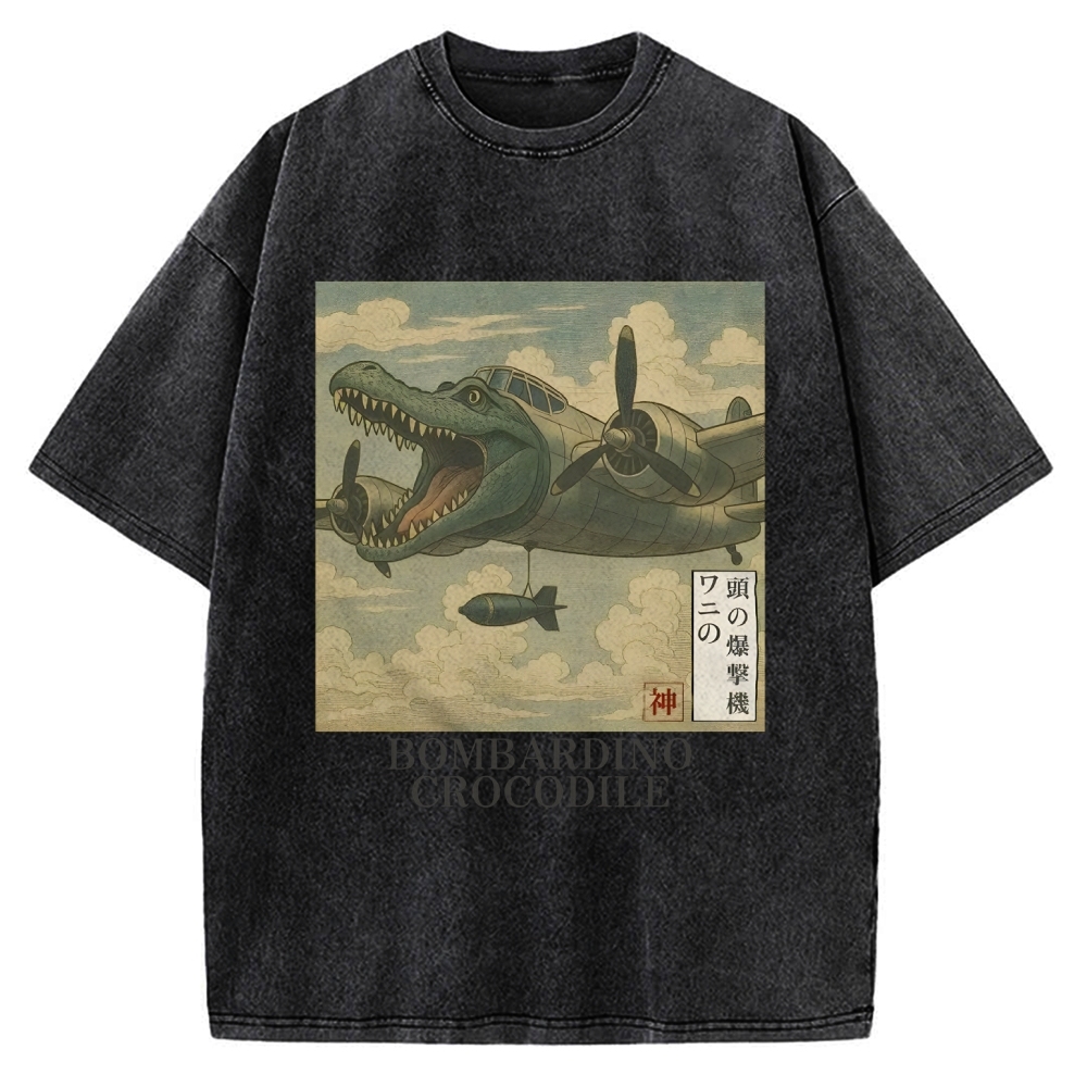 Bombardino Crocodilo Vintage Washed T-shirt