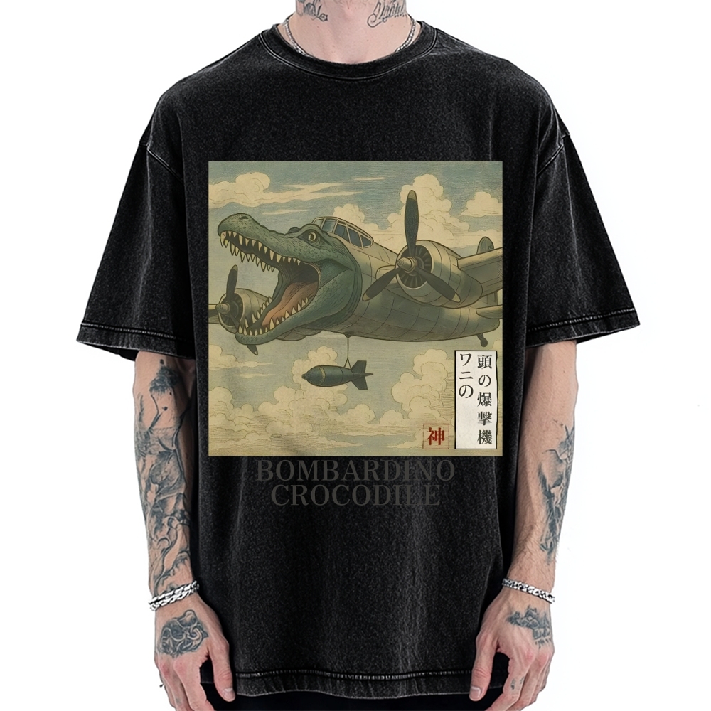 Bombardino Crocodilo Vintage Washed T-shirt