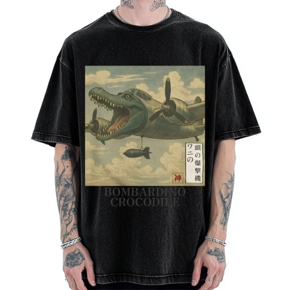 Bombardino Crocodilo Vintage Washed T-shirt
