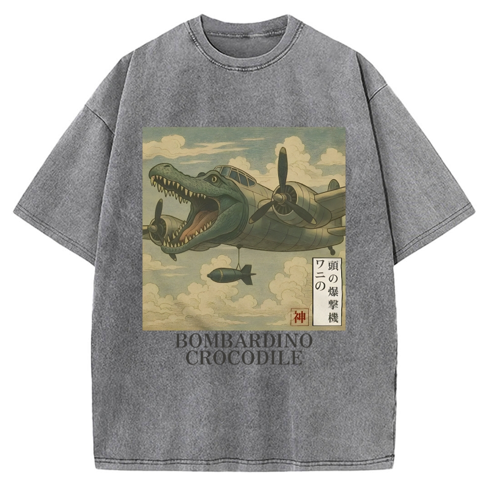 Bombardino Crocodilo Vintage Washed T-shirt