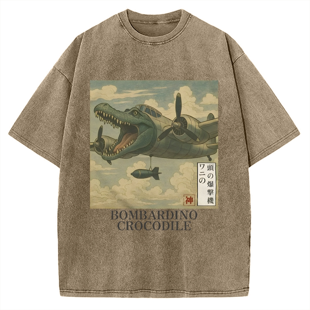 Bombardino Crocodilo Vintage Washed T-shirt