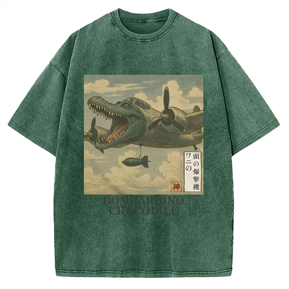 Bombardino Crocodilo Vintage Washed T-shirt