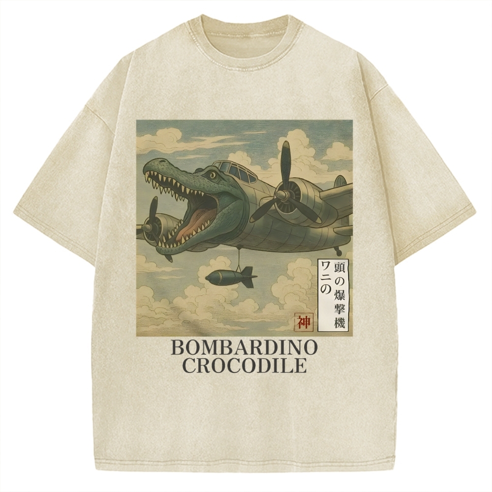 Bombardino Crocodilo Vintage Washed T-shirt