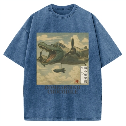 Bombardino Crocodilo Vintage Washed T-shirt