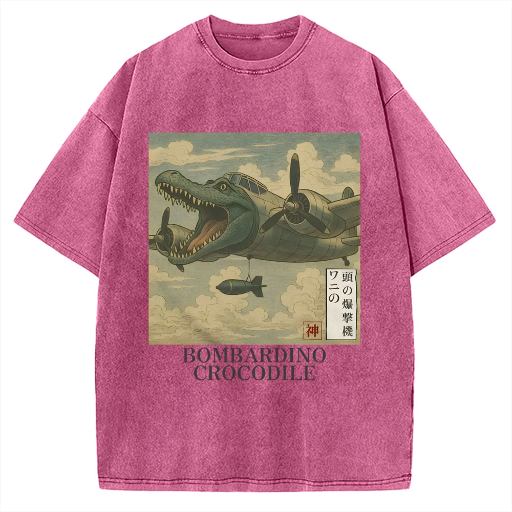 Bombardino Crocodilo Vintage Washed T-shirt