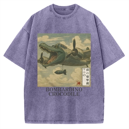 Bombardino Crocodilo Vintage Washed T-shirt