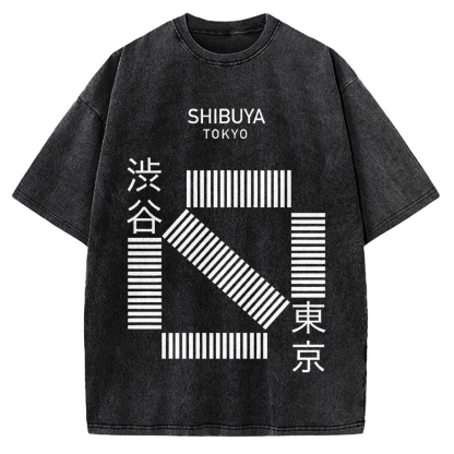 Shibuya Tokyo Vintage Washed T-shirt