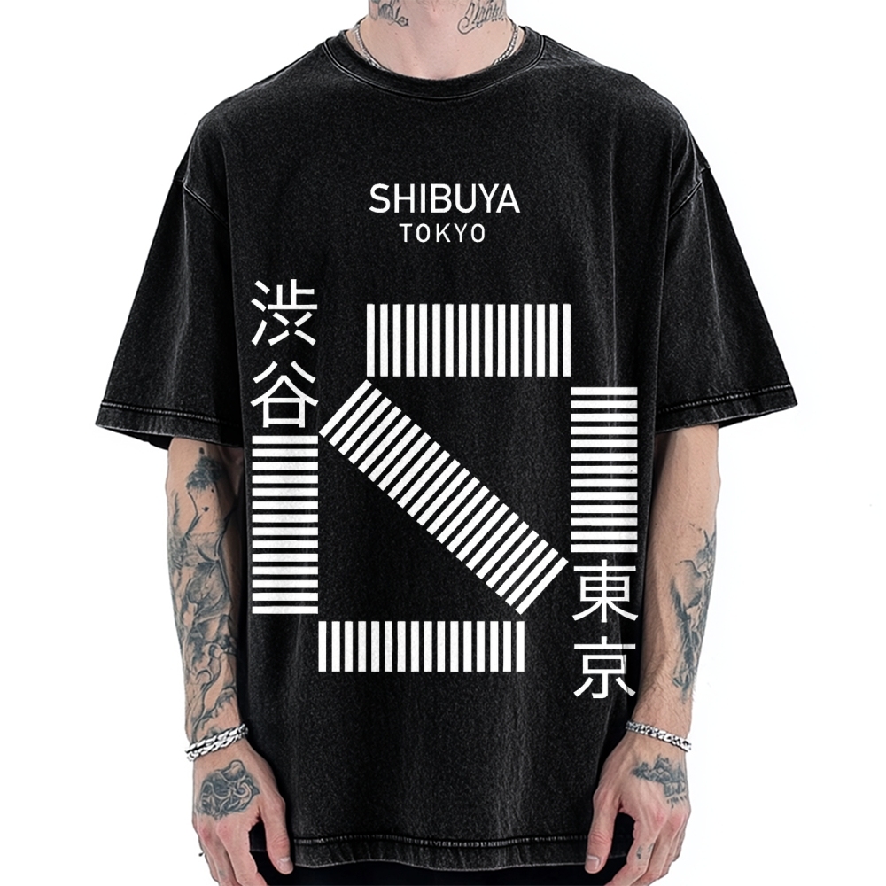 Shibuya Tokyo Vintage Washed T-shirt
