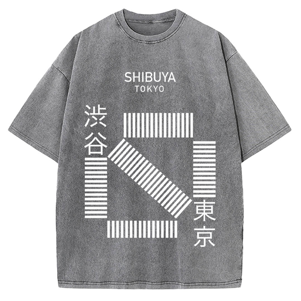 Shibuya Tokyo Vintage Washed T-shirt