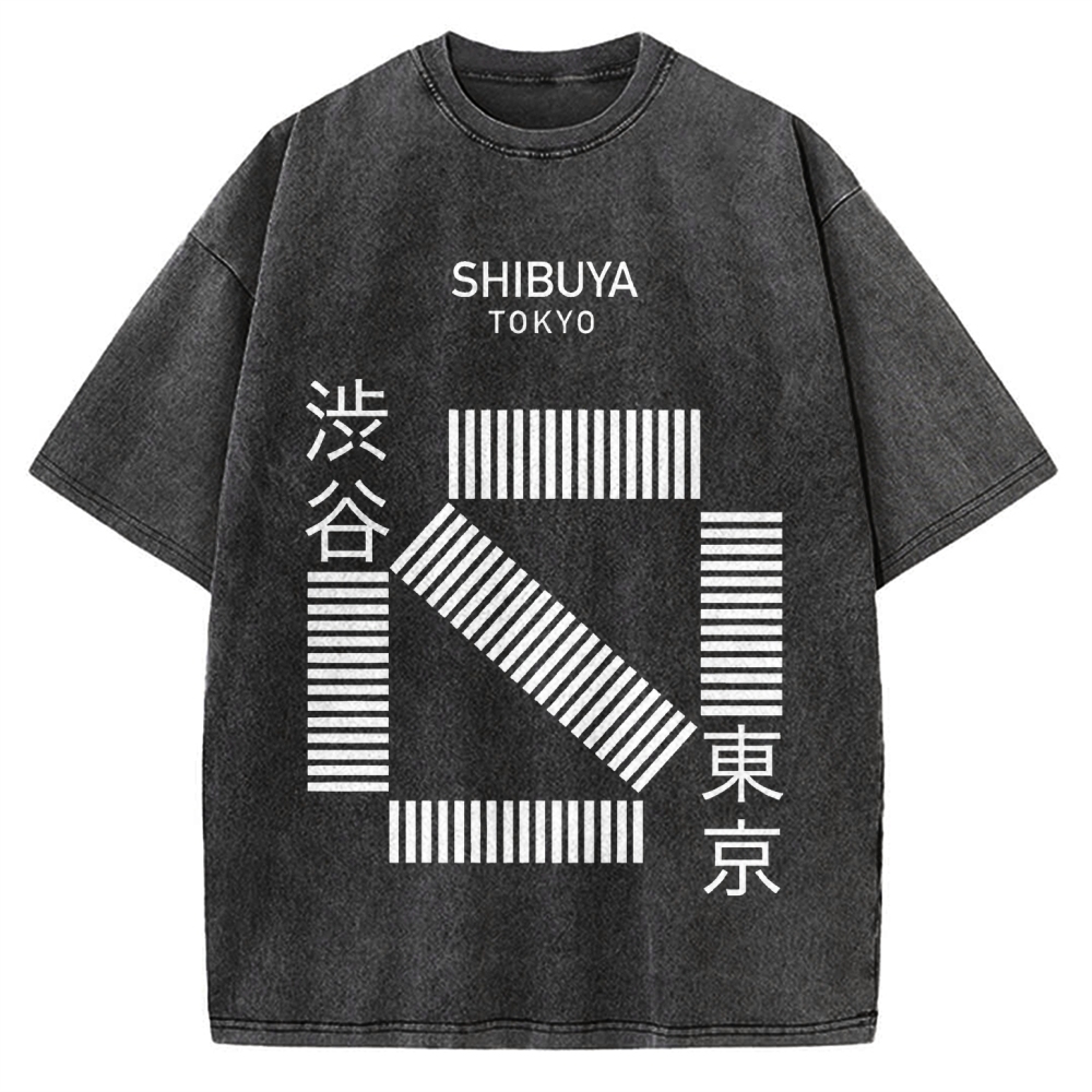 Shibuya Tokyo Vintage Washed T-shirt