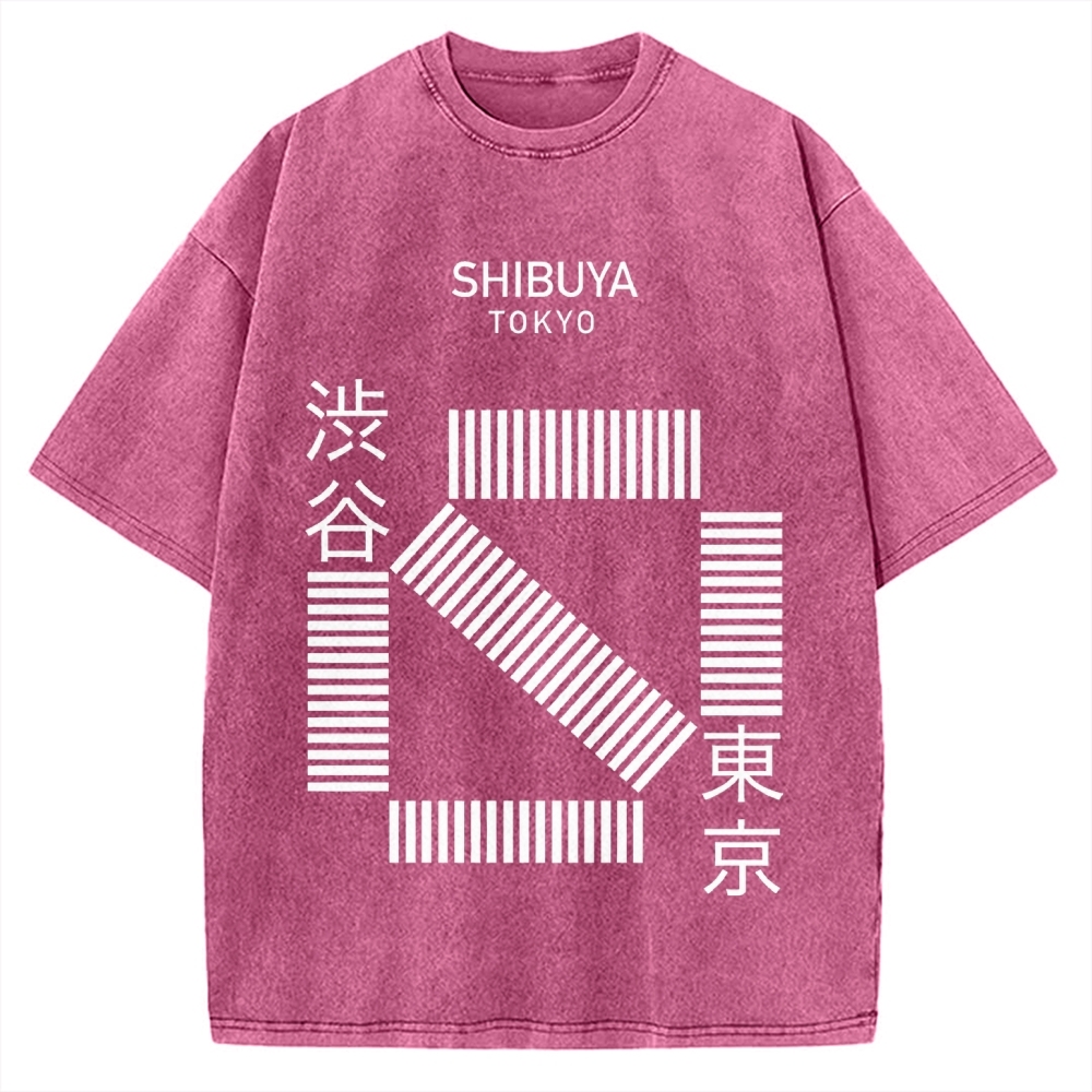 Shibuya Tokyo Vintage Washed T-shirt
