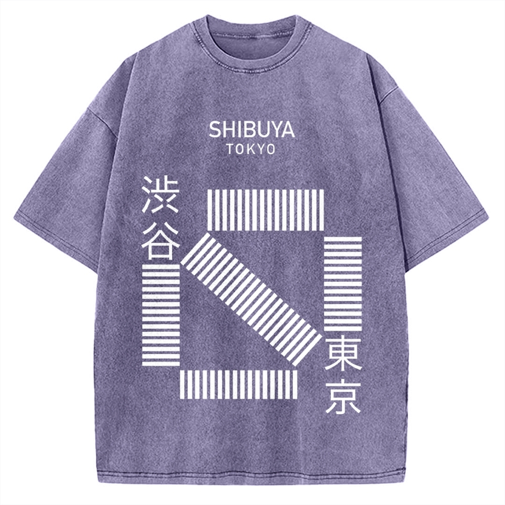 Shibuya Tokyo Vintage Washed T-shirt