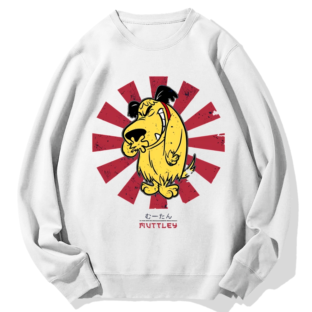 Muttley Retro Japanese Cotton Sweatshirt