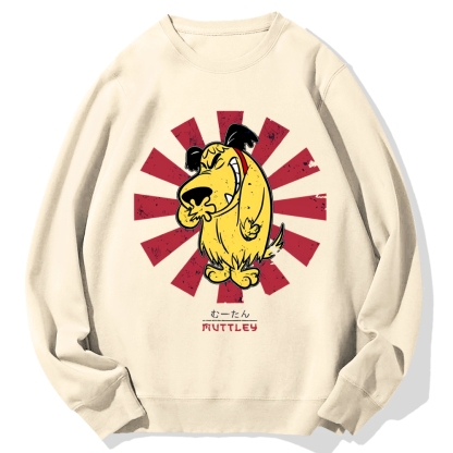 Muttley Retro Japanese Cotton Sweatshirt