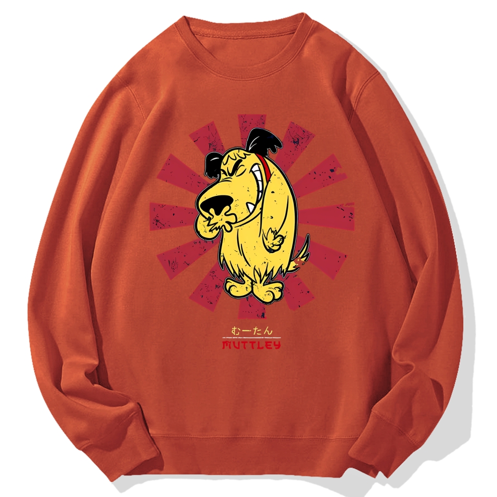Muttley Retro Japanese Cotton Sweatshirt