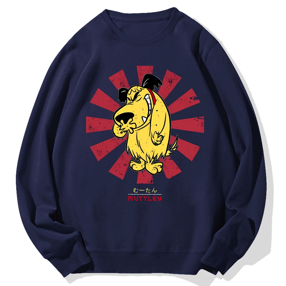 Muttley Retro Japanese Cotton Sweatshirt
