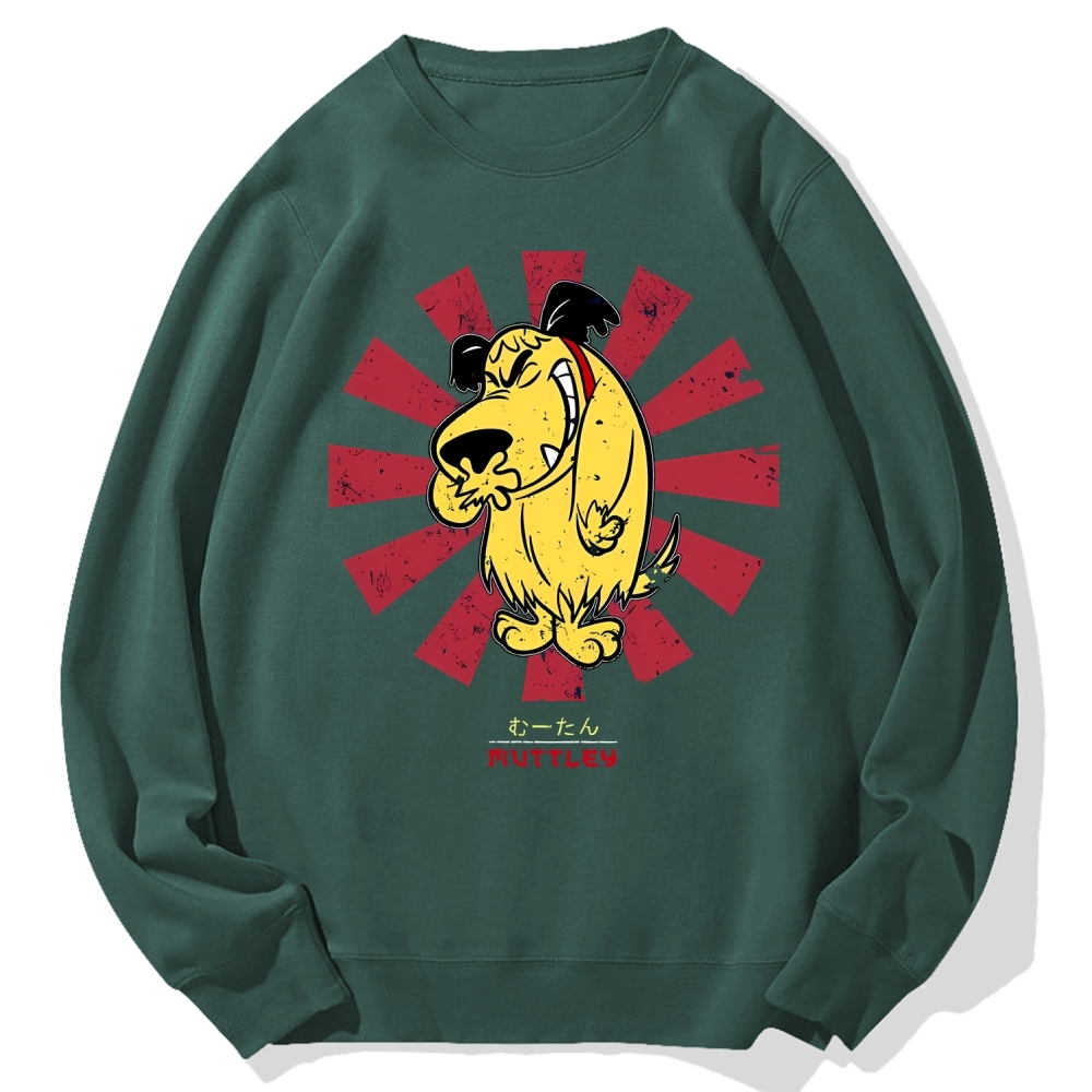 Muttley Retro Japanese Cotton Sweatshirt