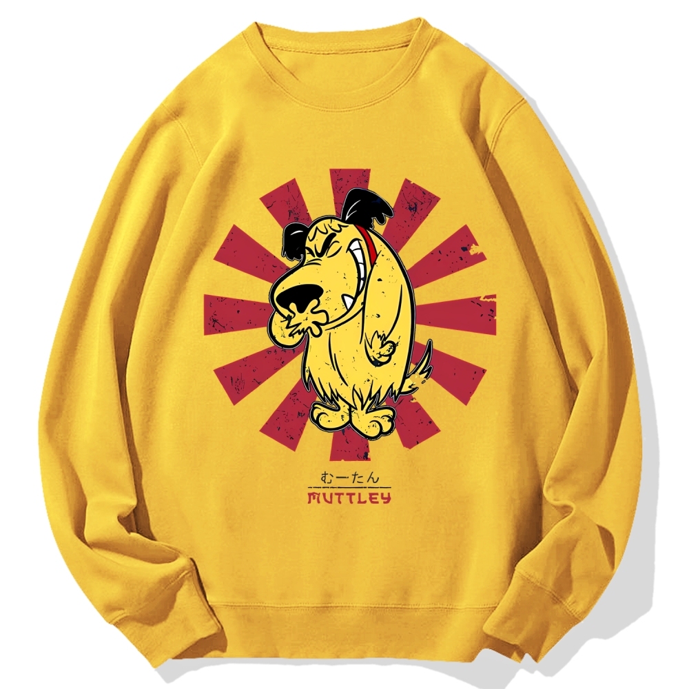 Muttley Retro Japanese Cotton Sweatshirt