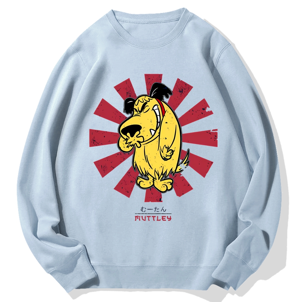 Muttley Retro Japanese Cotton Sweatshirt